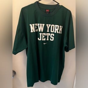 Men’s New York JETS Short Sleeve T-Shirt, Size Large, Green, Pre-Owned